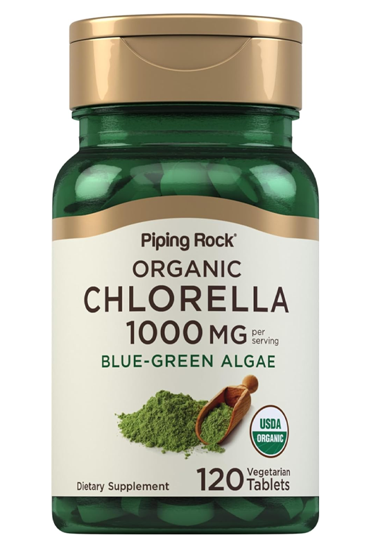 Organic Chlorella 1000mg - 120 Tablets